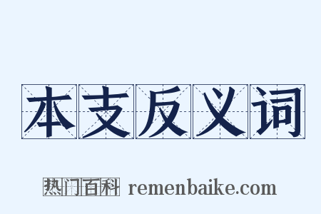 本支反义词是什么意思的图片